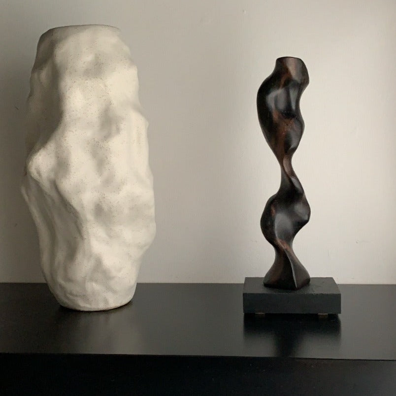 BIOMORPHIC WOODEN SCULPTURE