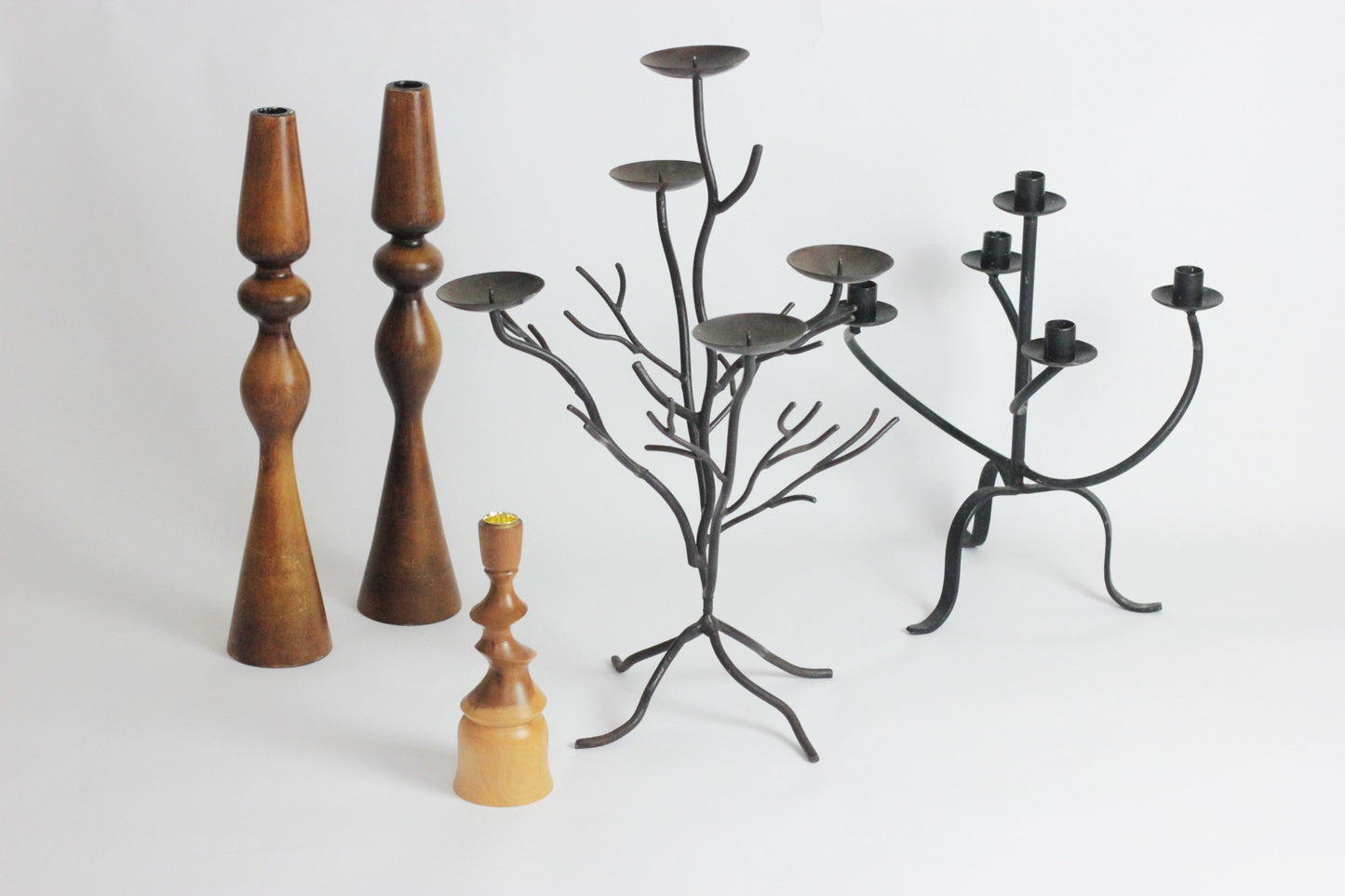 HANDMADE WROUGHT IRON CANDLEHOLDER
