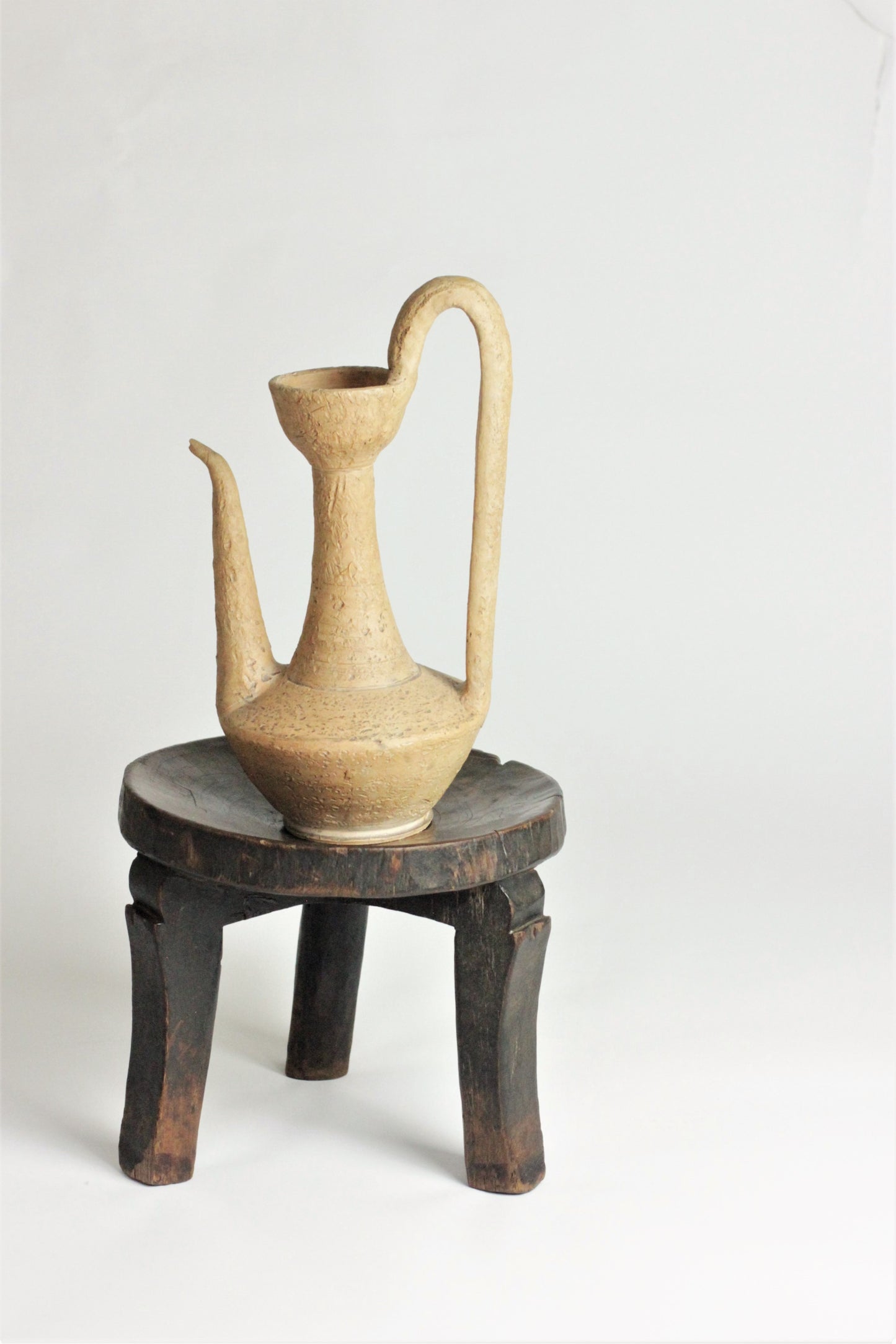 LARGE MOROCCAN TERRACOTTA TEAPOT