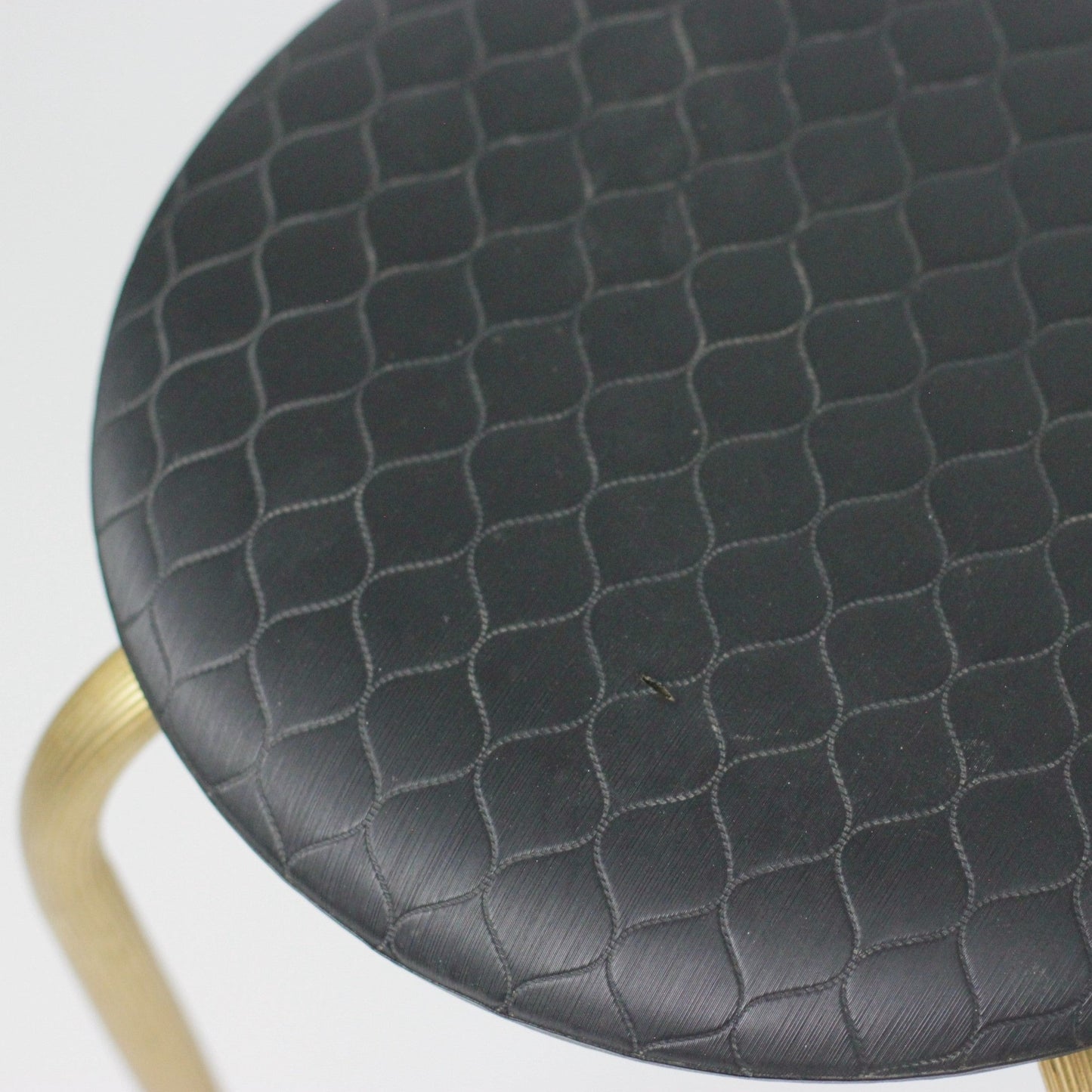 1970s WAVY LEGS PADDED STOOL