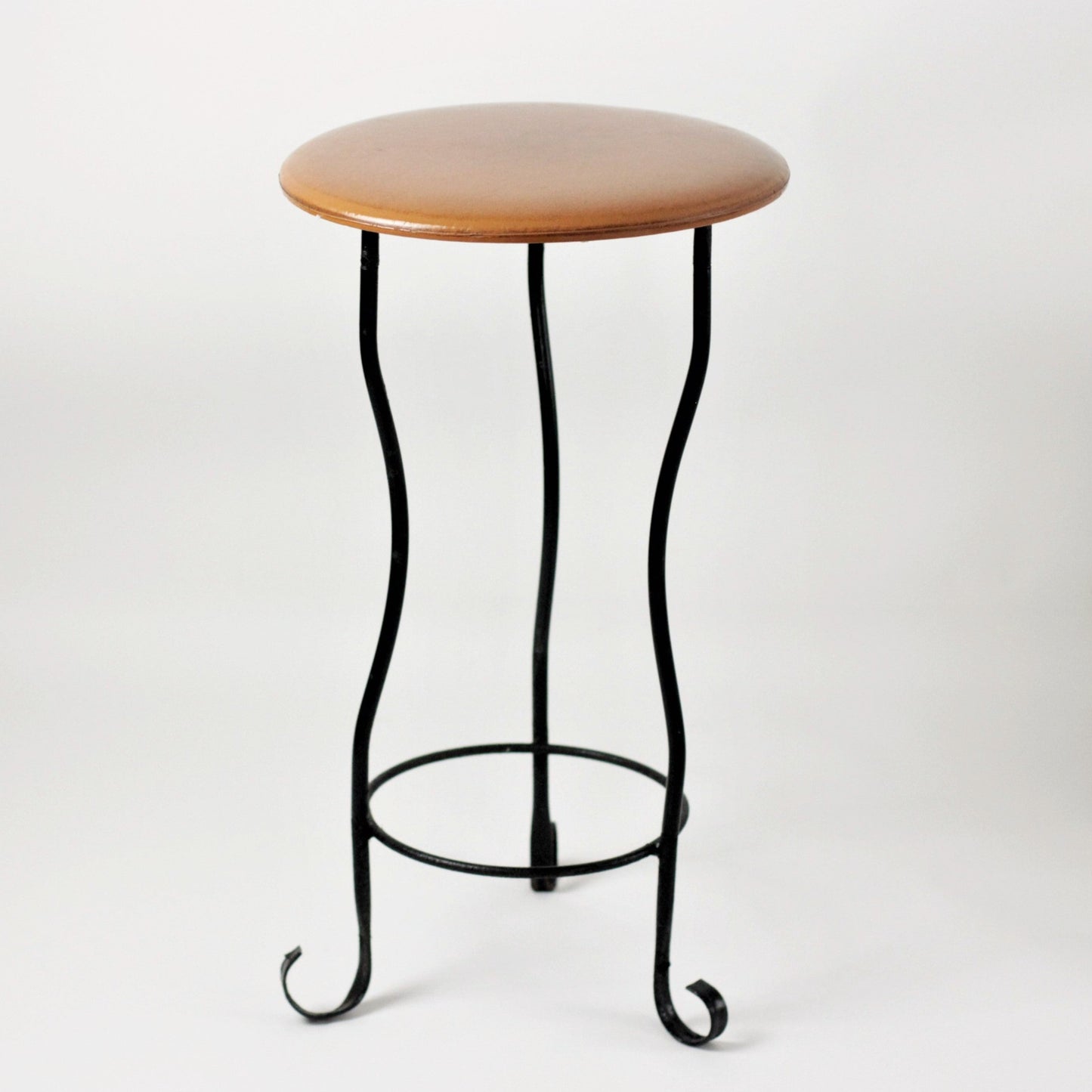 MID-CENTURY WAVY LEGS STOOL / PLANT STAND