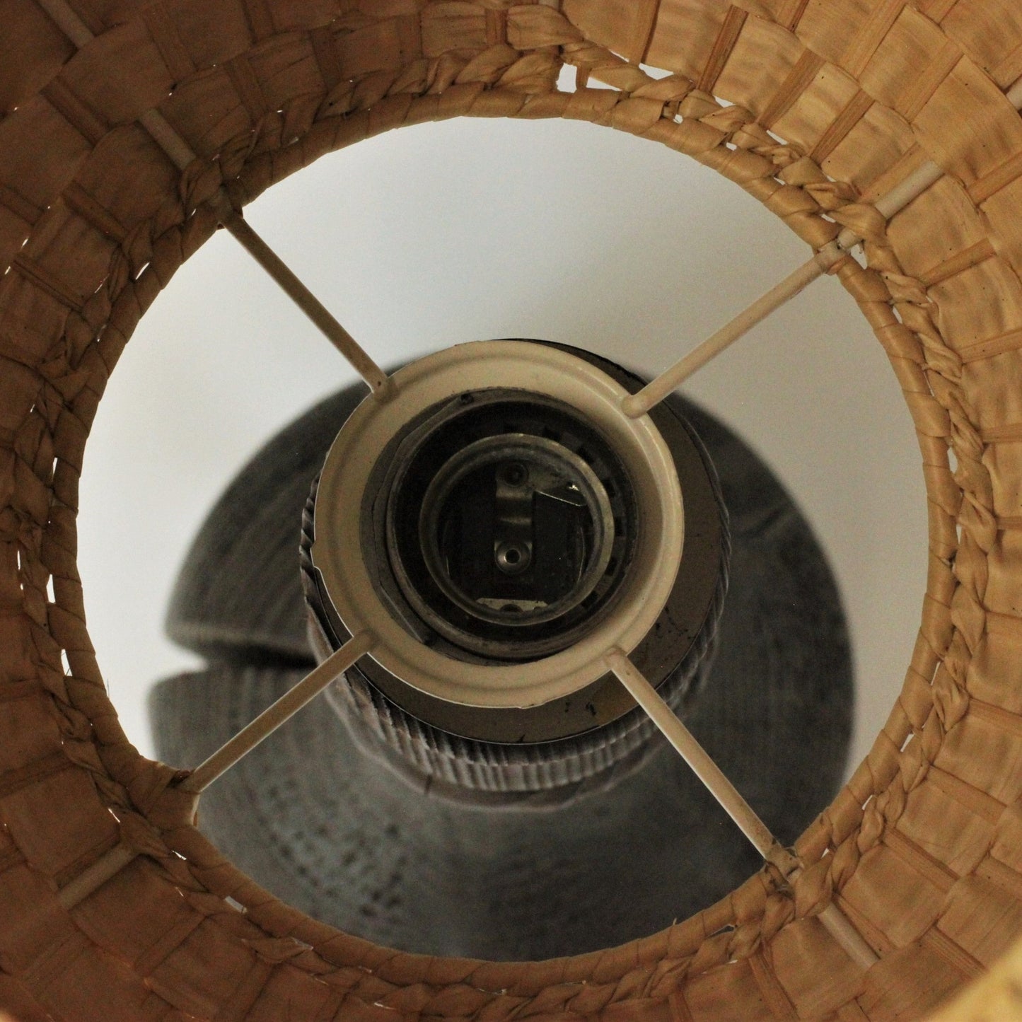 LARGE 1960s BRUTALIST TABLE LAMP