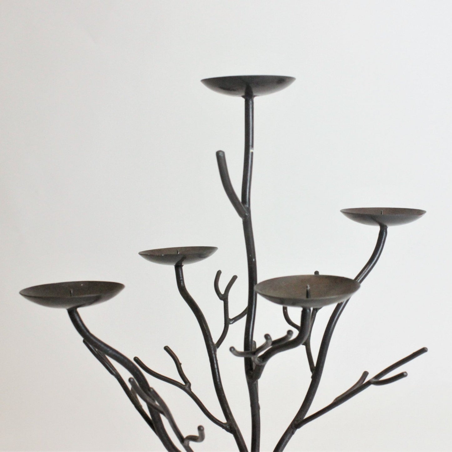HANDMADE WROUGHT IRON CANDLEHOLDER