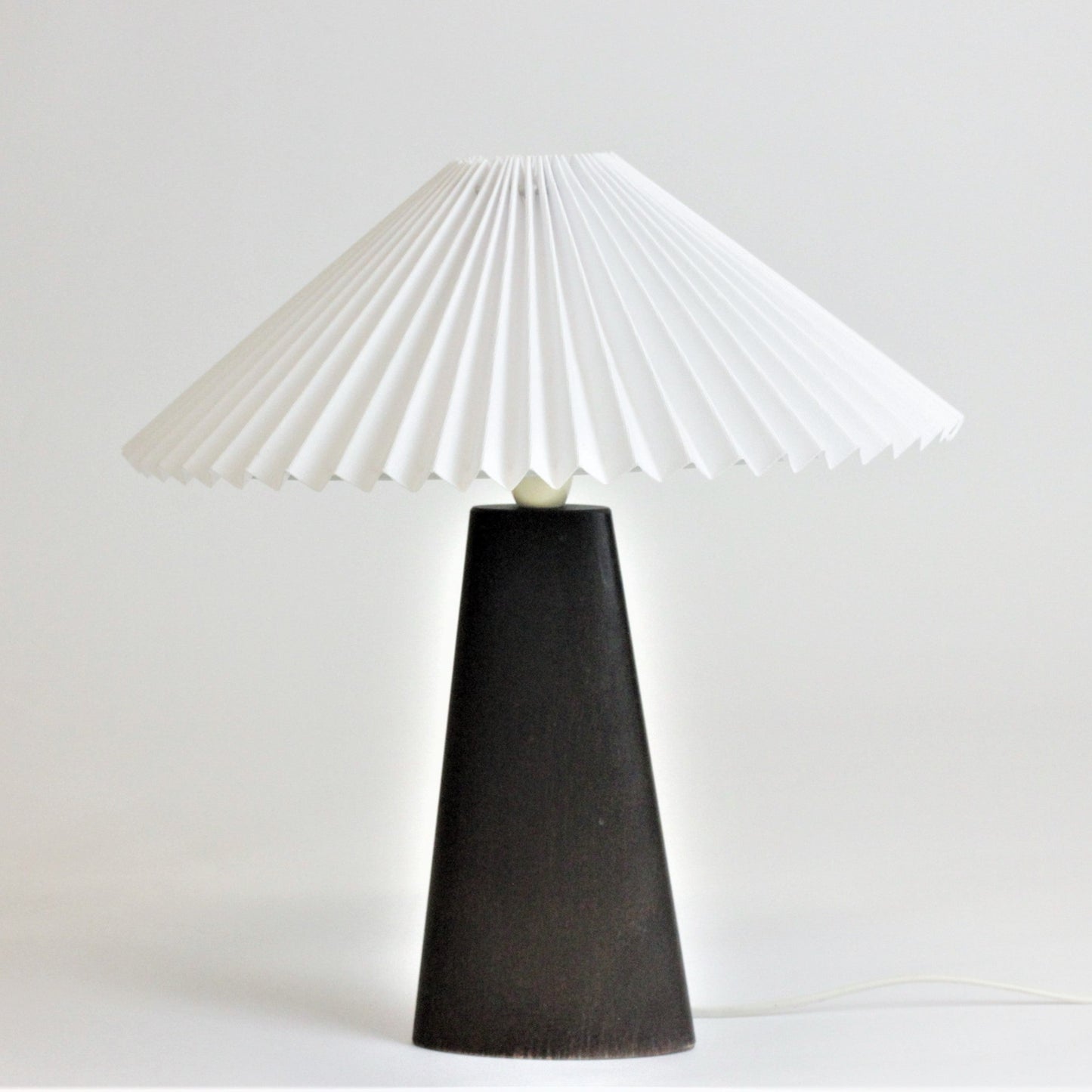 HANDMADE MID-CENTURY WALNUT TABLE LAMP