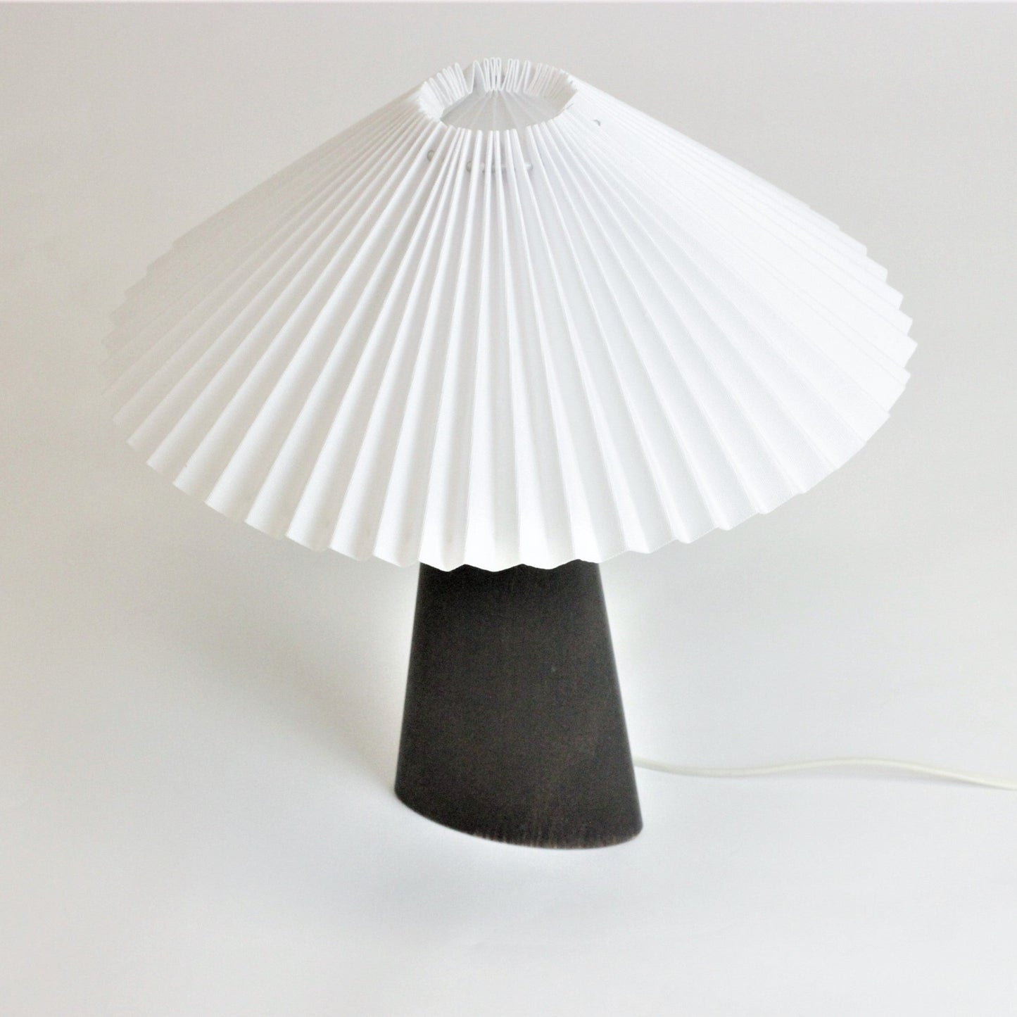 HANDMADE MID-CENTURY WALNUT TABLE LAMP