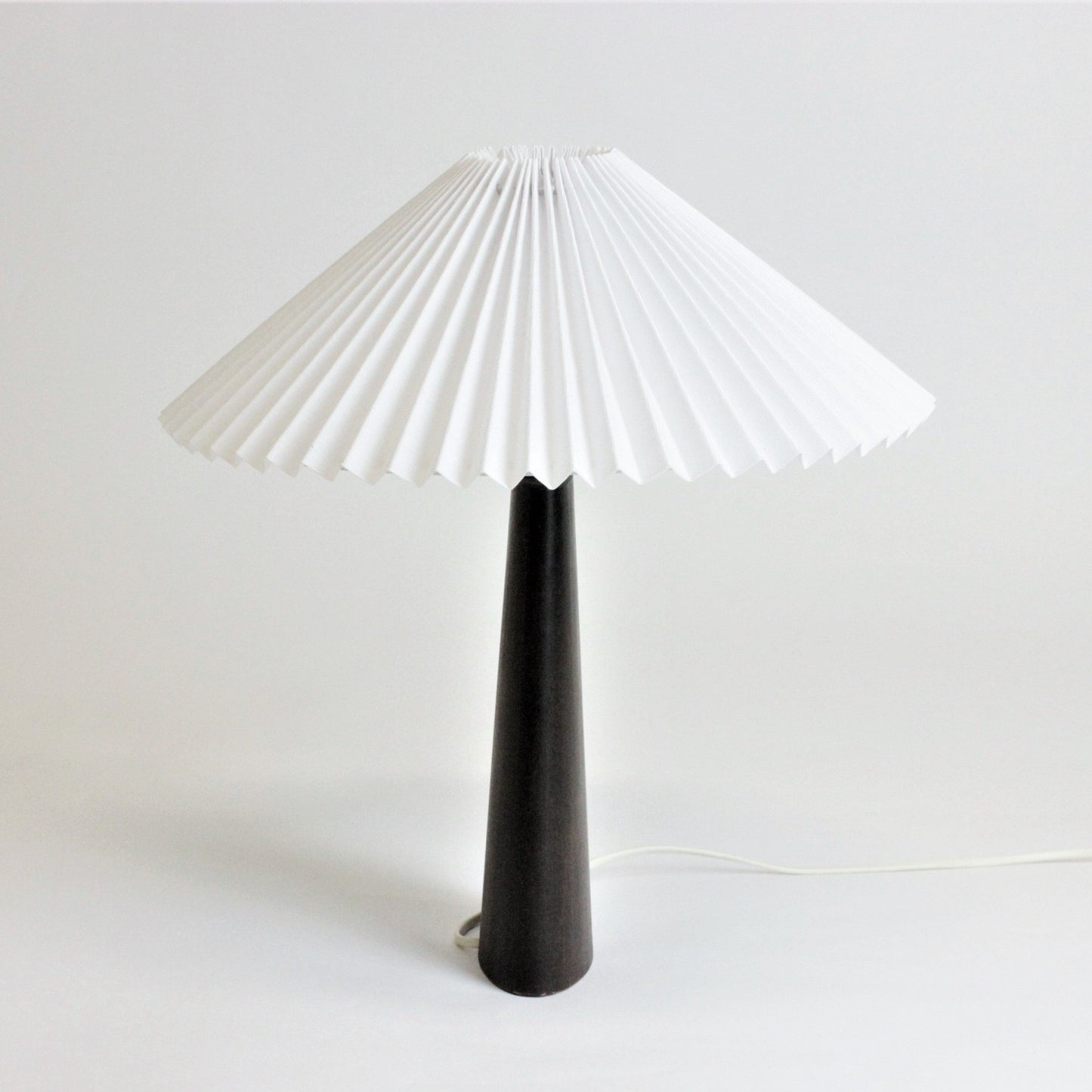 HANDMADE MID-CENTURY WALNUT TABLE LAMP