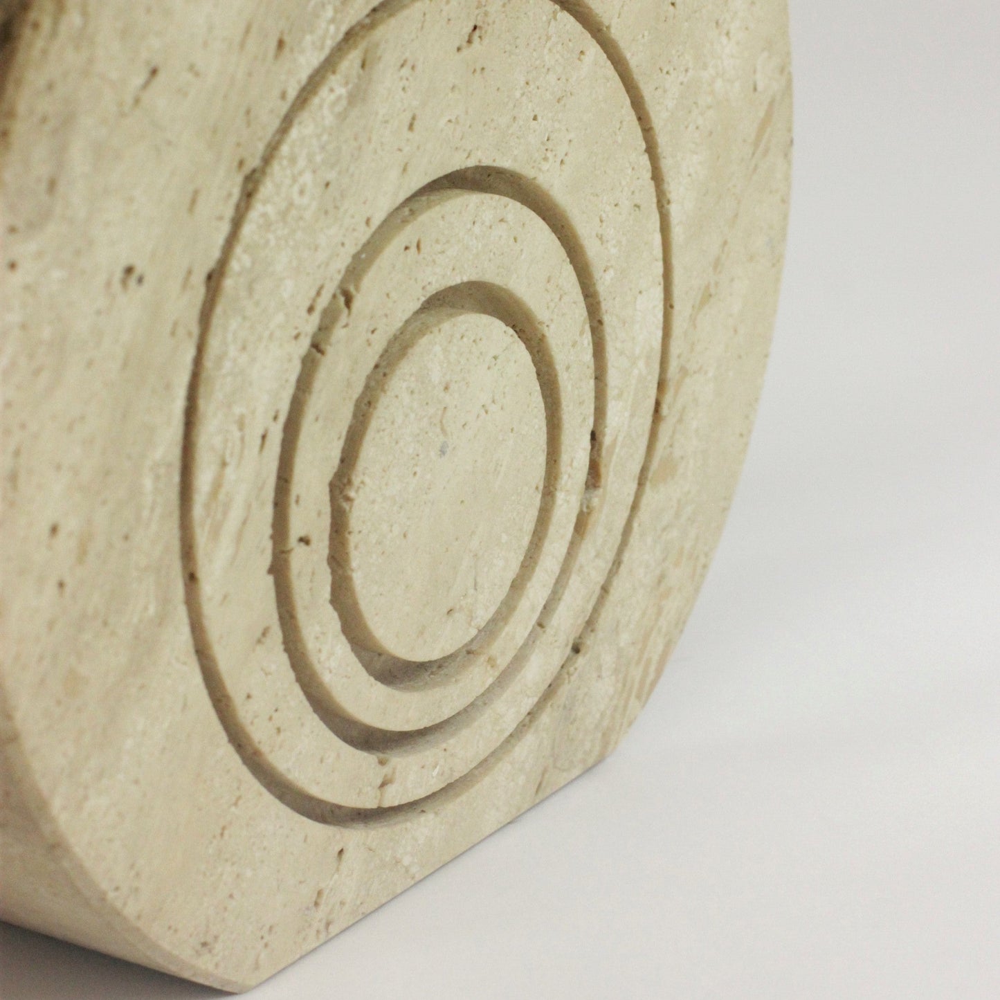 1970s FRATELLI MANNELLI TRAVERTINE TABLE LAMP