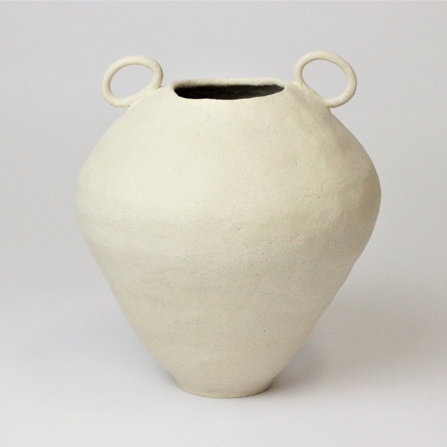LARGE SANDSTONE AMPHORA-STYLE VASE