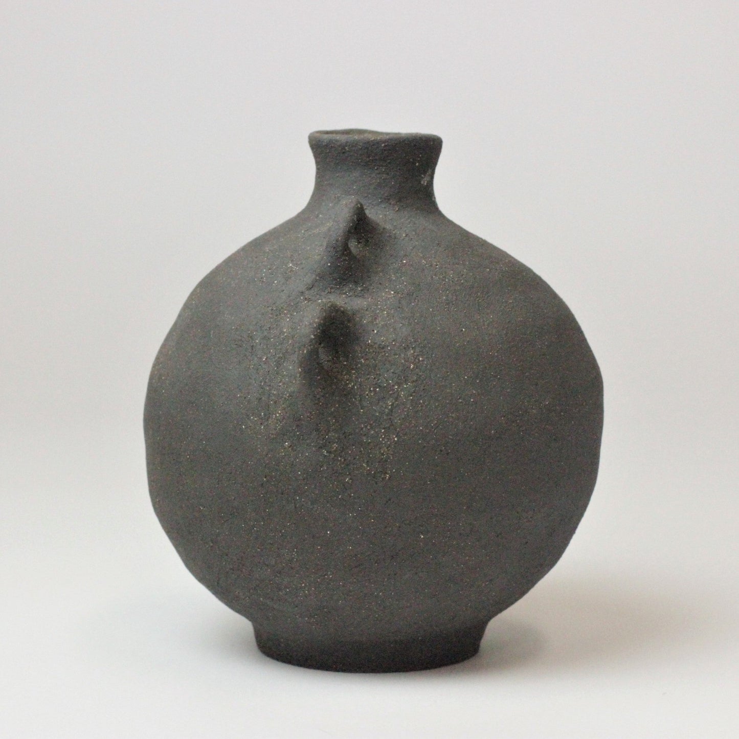SANDSTONE WAVY HANDLED VASE II