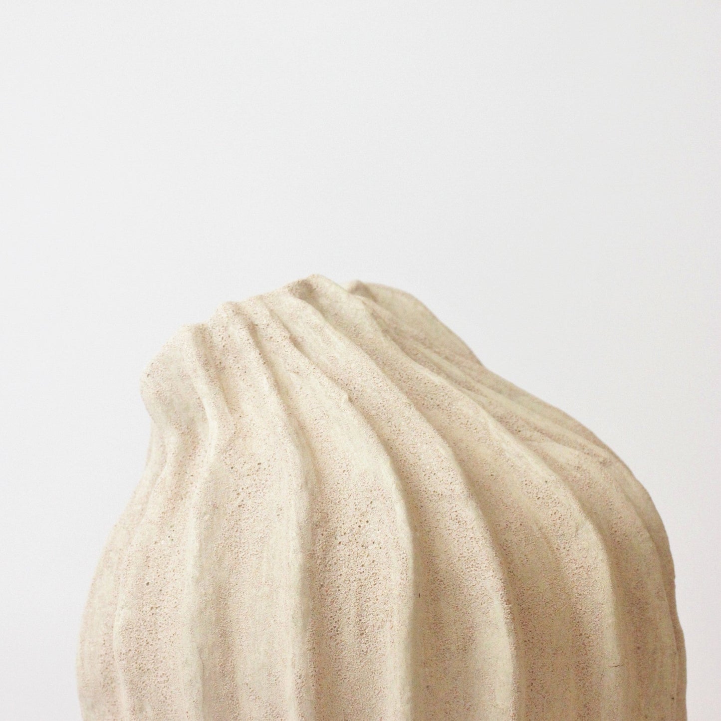 LARGE ORGANIC FORM STONEWARE VASE