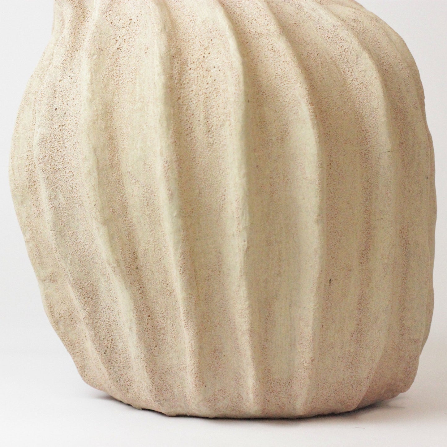 LARGE ORGANIC FORM STONEWARE VASE