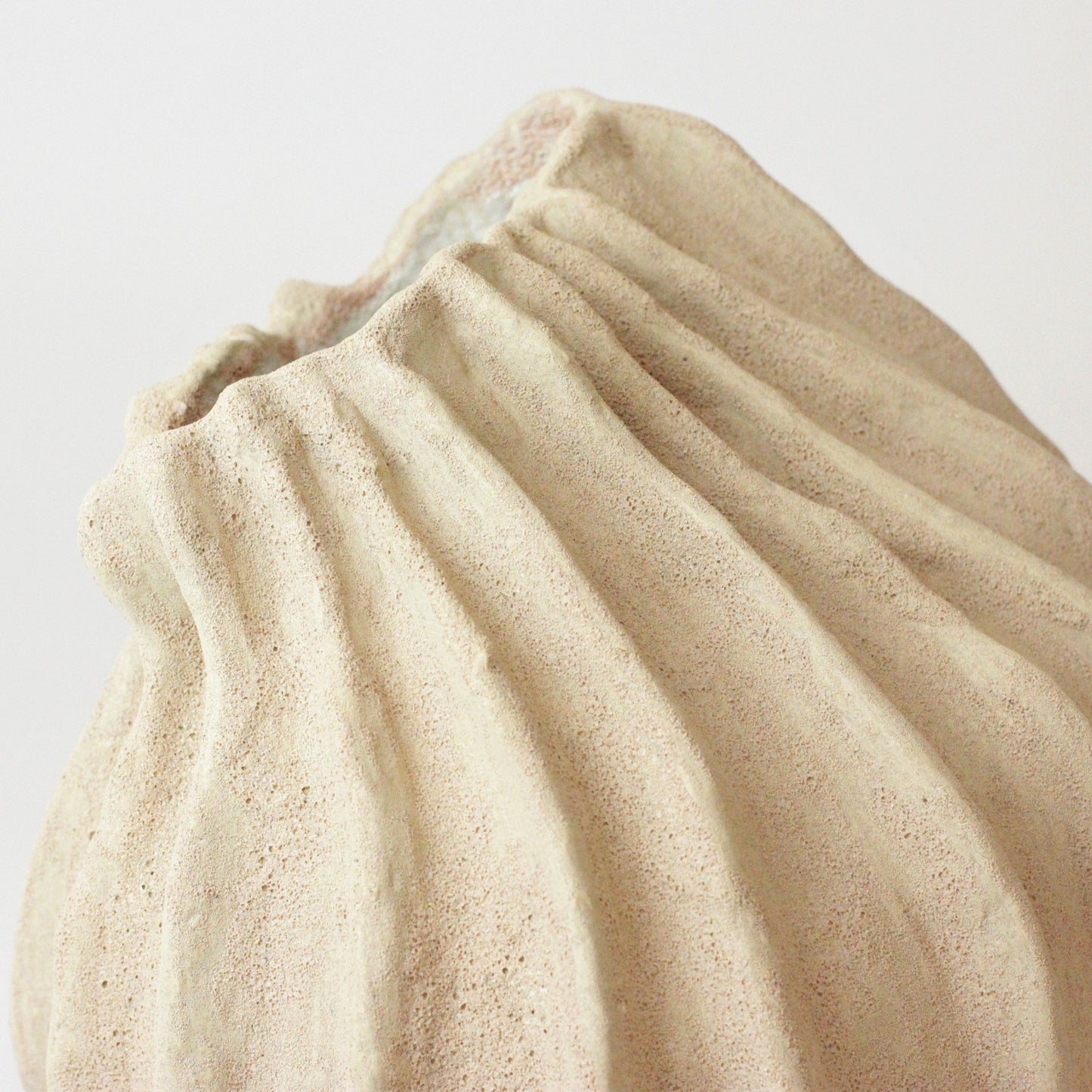 LARGE ORGANIC FORM STONEWARE VASE