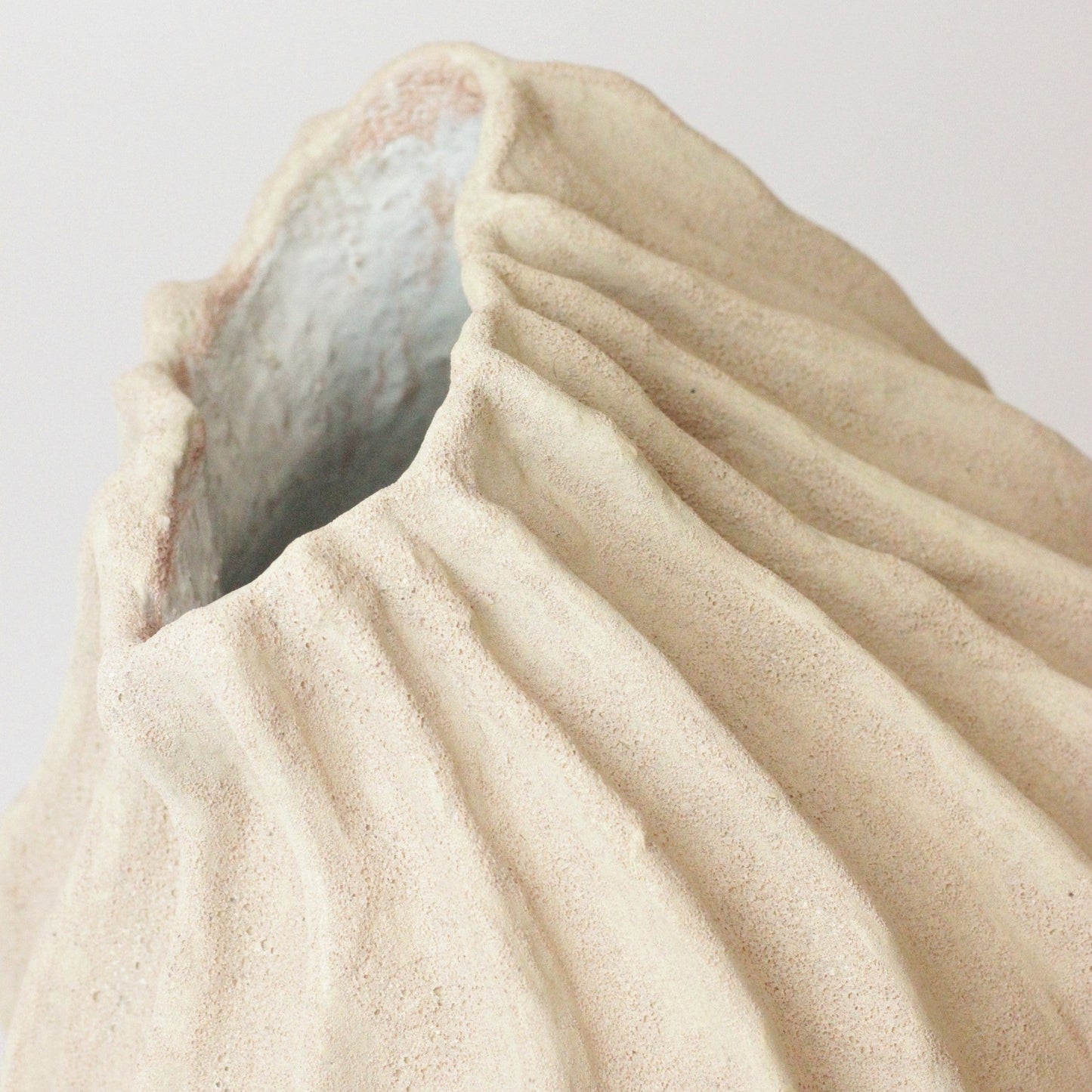 LARGE ORGANIC FORM STONEWARE VASE