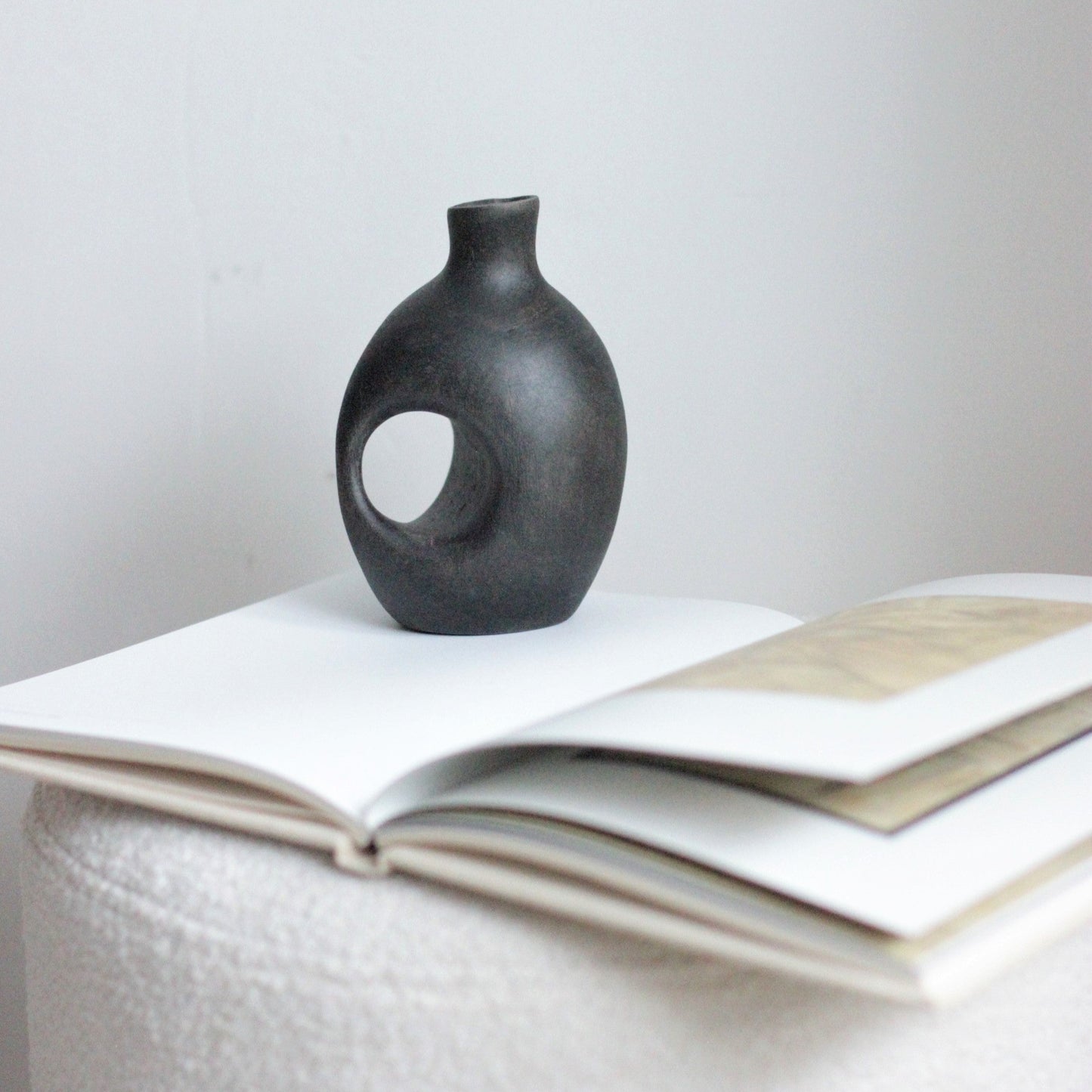 ABSTRACT WOODEN VASE
