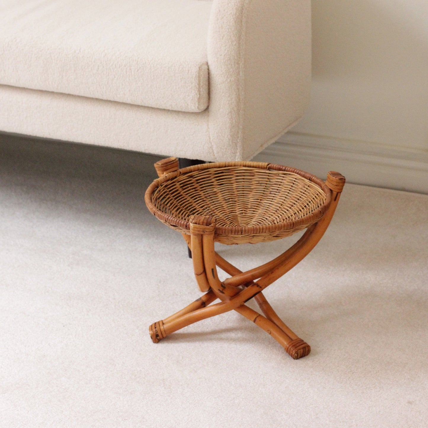 RATTAN SIDE TABLE