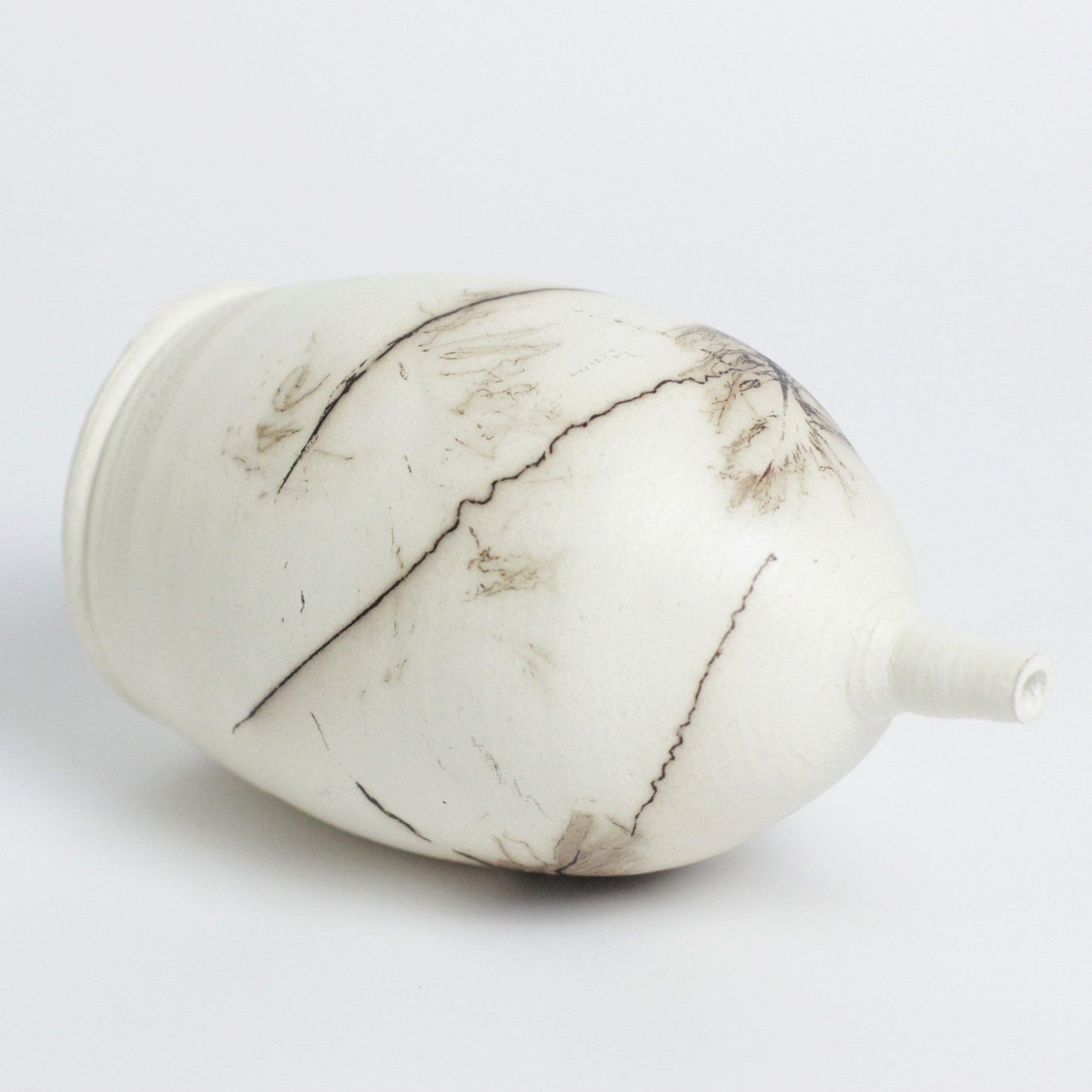 RAKU-STYLE BUD VASE