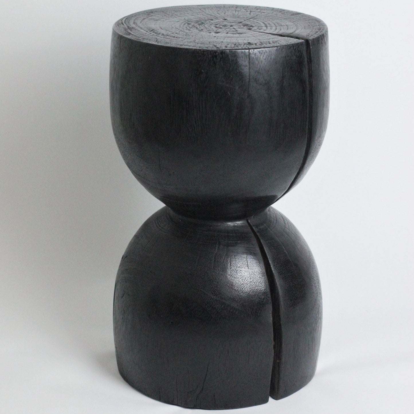 YAKISUGI WOODEN SIDE TABLE / STOOL