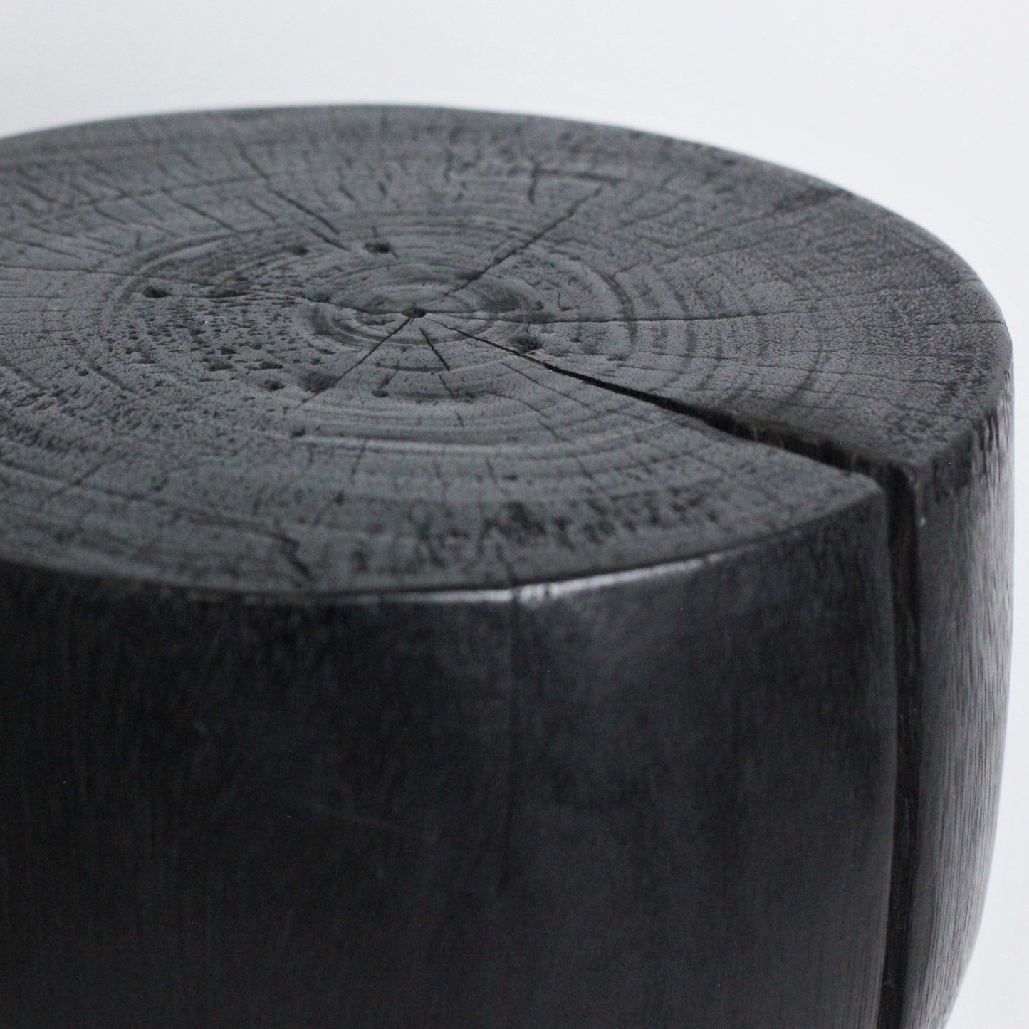 YAKISUGI WOODEN SIDE TABLE / STOOL