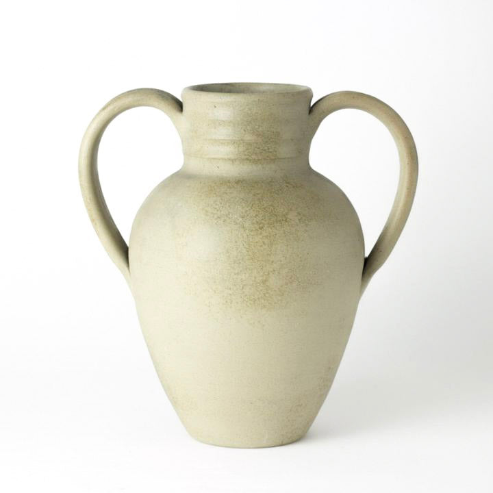 STONEWARE DOUBLE-HANDLED POT