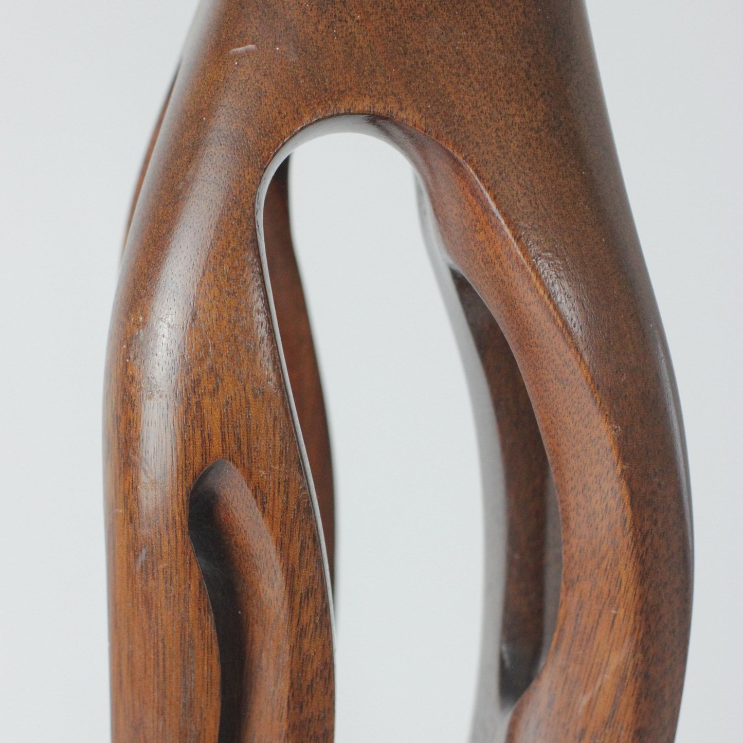 HANDMADE BIOMORPHIC WOODEN TABLE LAMP