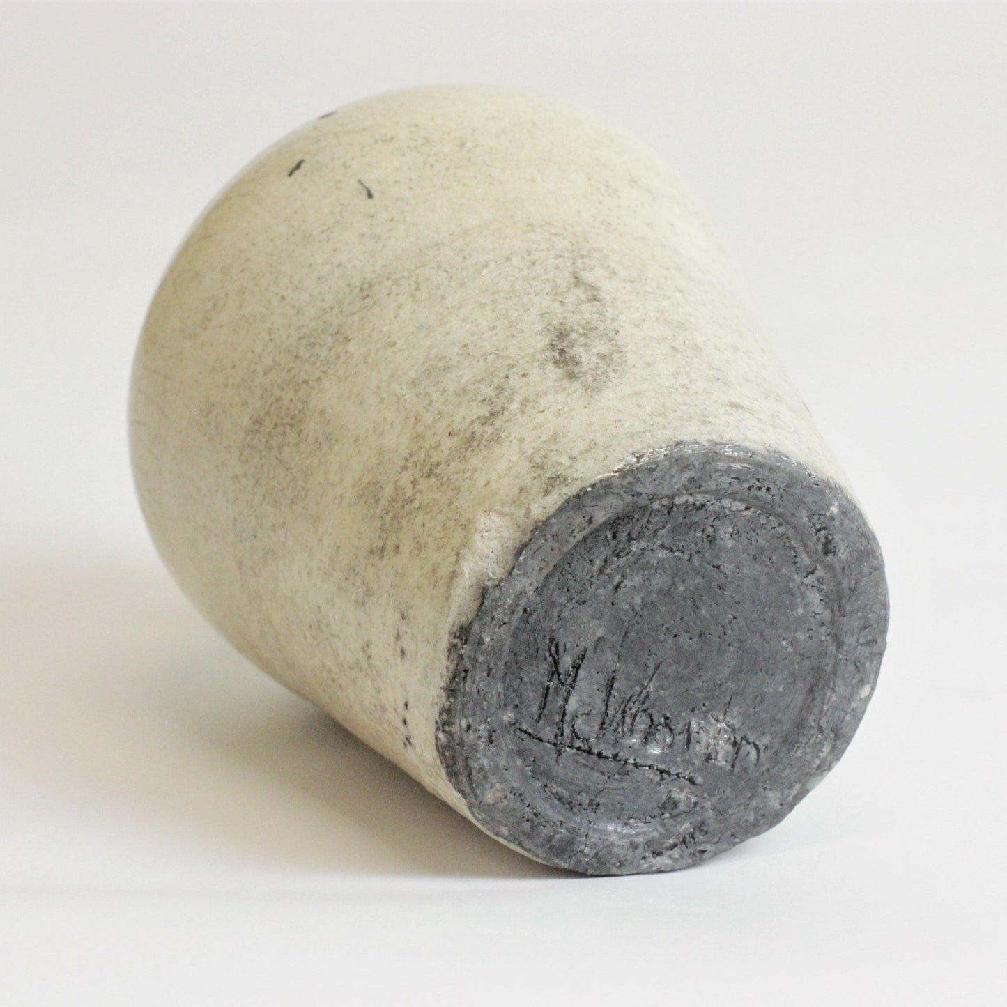 HANDMADE CRACKLE-STYLE RAKU VASE