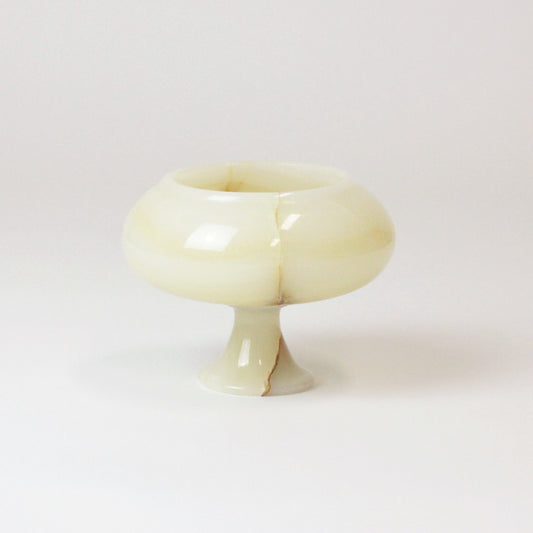 ONYX PEDESTAL CURVED BOWL