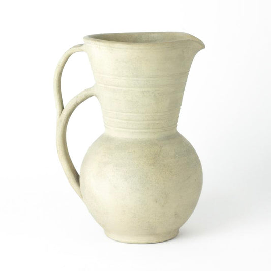 DOUBLE-HANDLED STONEWARE PITCHER